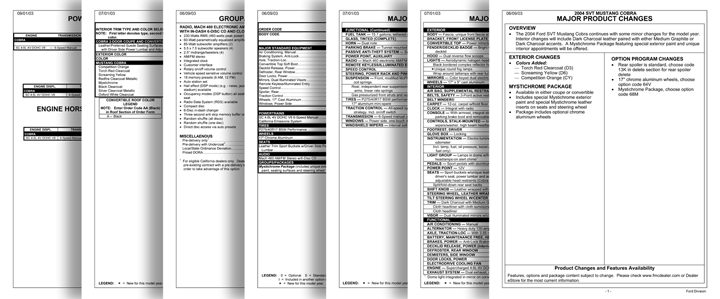 Terminator Cobra Ordering Guides